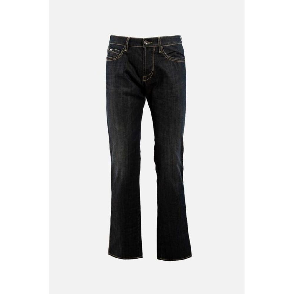 Gas Cotton Straight-Leg Jeans Men Gray Bottoms